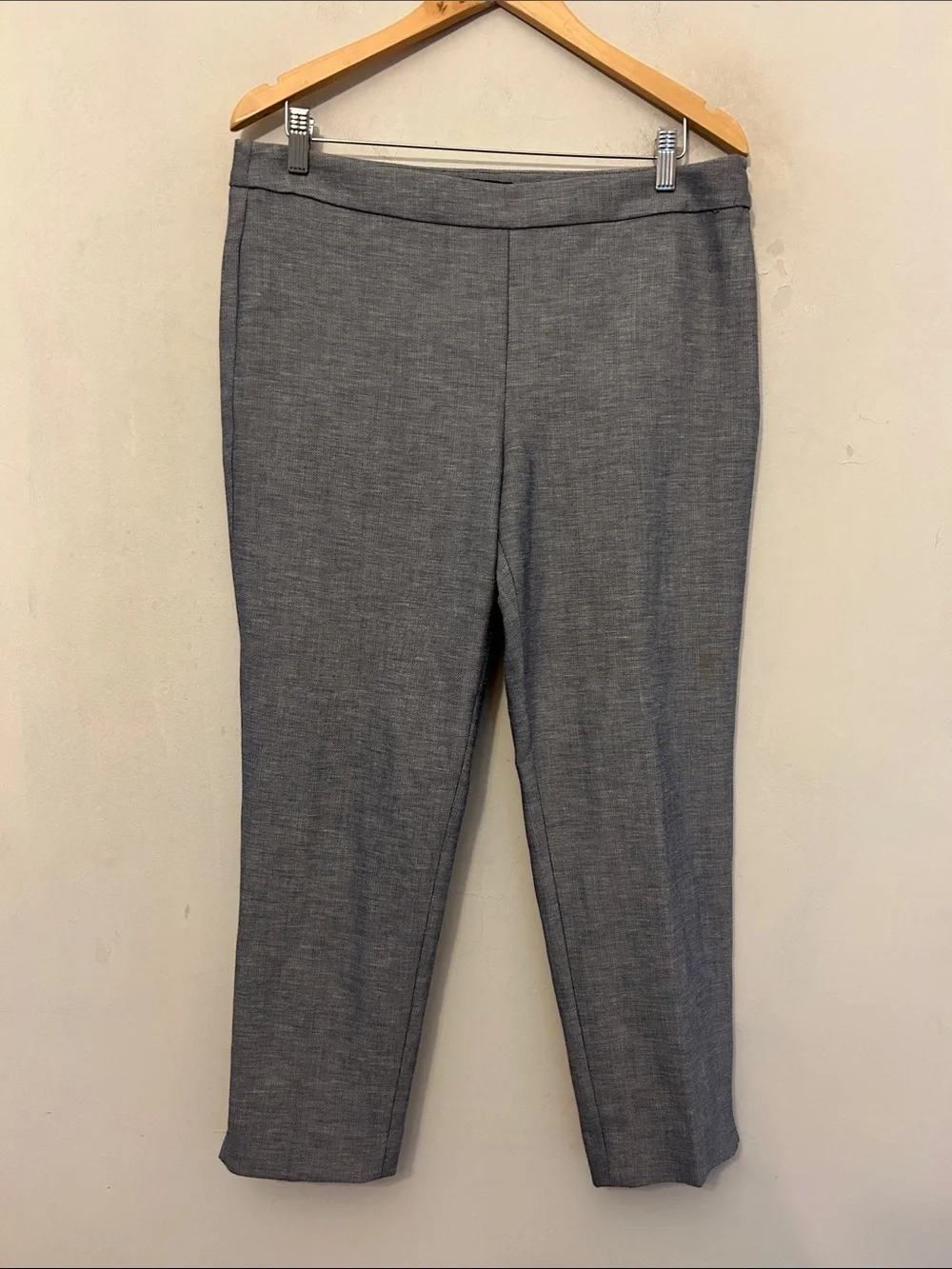 Talbots Blue Gray Chatham ankle pants Size 12P EUC